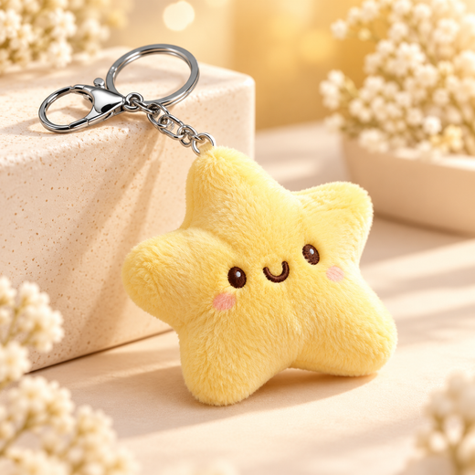 Plush Star Backpack Charm ⭐