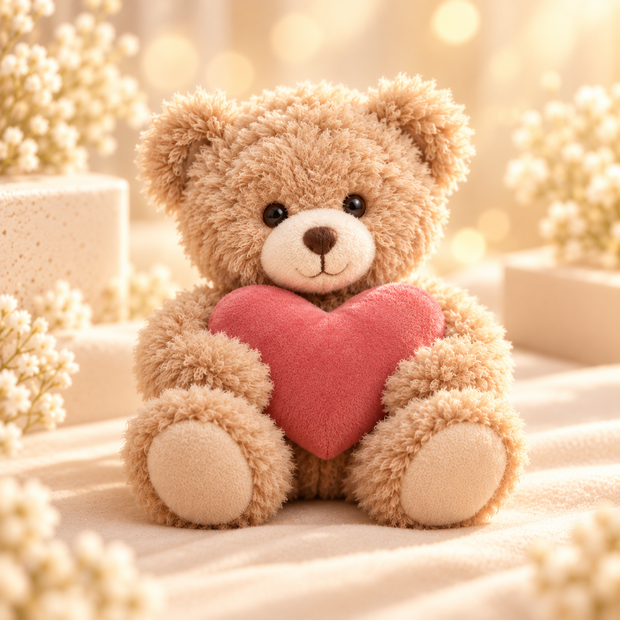 Heart Hug Plush Teddy ❤️