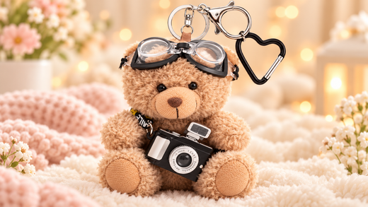 Plush Teddy Backpack Charm 🧸