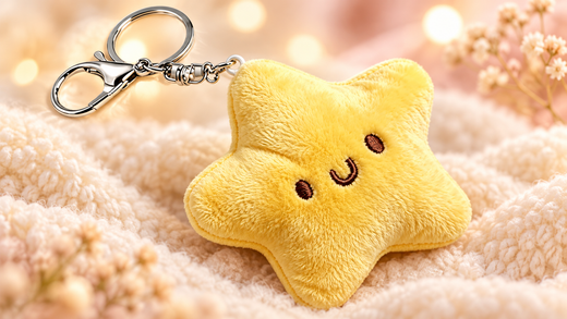 Plush Star Backpack Charm ⭐